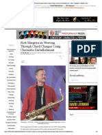 Rick Margitza On Weaving Through Chord Changes Using Chromatic Embellishment Best. Saxophone. Website. Ever