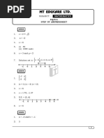 ALGEBRA (Solution) PDF