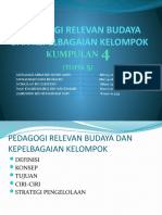 Pedagogi Relevan Budaya Dan Kepelbagaian Kelompok