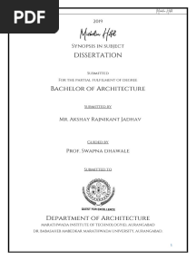 5 Star Hotel Research Dissertation Report Architecture Thesis