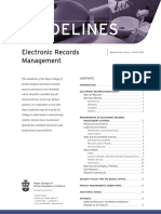 RCDSO Guidelines Electronic Records Management