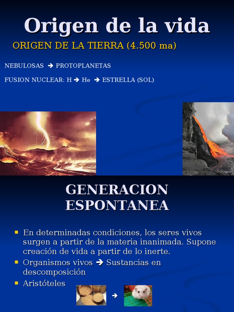 Origen de La Vida | PDF | Abiogénesis | Vida