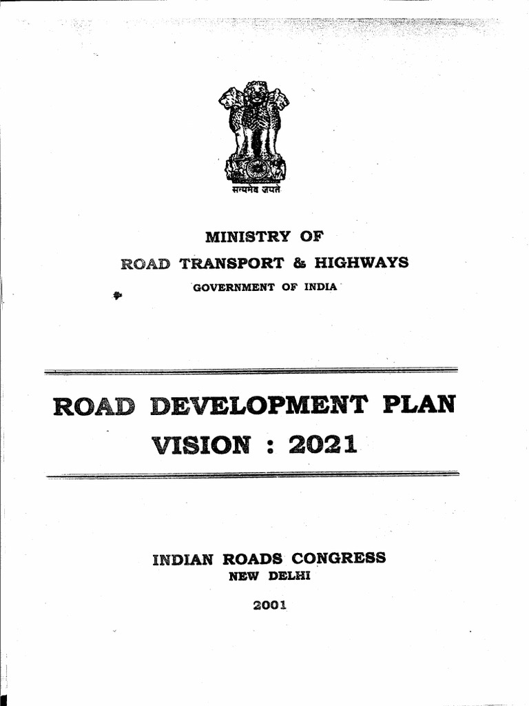 Road Development Plan Vision 2021 Pdf Pdf