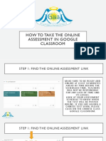 How to Take the Online Assessment in Google Classroom
