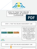 How to Take the Online Assessment in Google Classroom