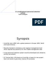 Development of A Multinational Personnel Selection System Case Solutions