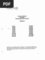 MacAir HX Series, Owners Manual