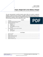 Single-Input, Single-Cell Li-Ion Battery Charger