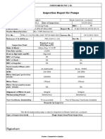 Inspection Report - Pumps (Bharti Airtel)