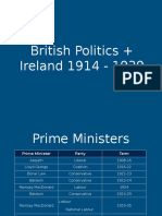 AQA History A-Level 1G British Politics and Ireland, 1914-1939