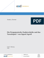 Die Pergamenische Zauberscheibe und das Tarockspiel - Sigurd Agrell