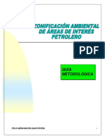 Zonificación ambiental áreas petróleo