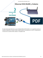 Tutorial Módulo Ethernet ENC28J60 y Arduino