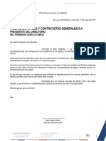 Carta A Presidente Iccgsa