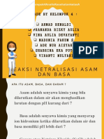 Reaksi Netralisasi Asam Dan Basa