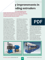 Efficiency Improvements in Compounding Extruders