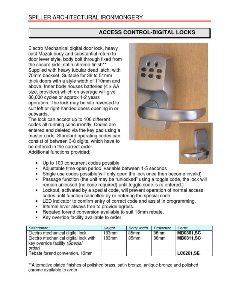 Digital Door Locks Lock (Security Device) Door