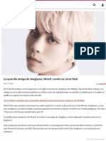 Carta Suicida Jonghyun Artista Coreano, Nine9, Revela Su Carta Final - Soompi Artículo Upload PDF