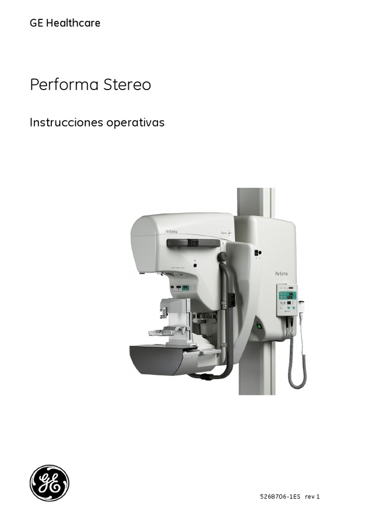 Alpha Instrucciones Operativas | PDF | Mamografía | Rayo X