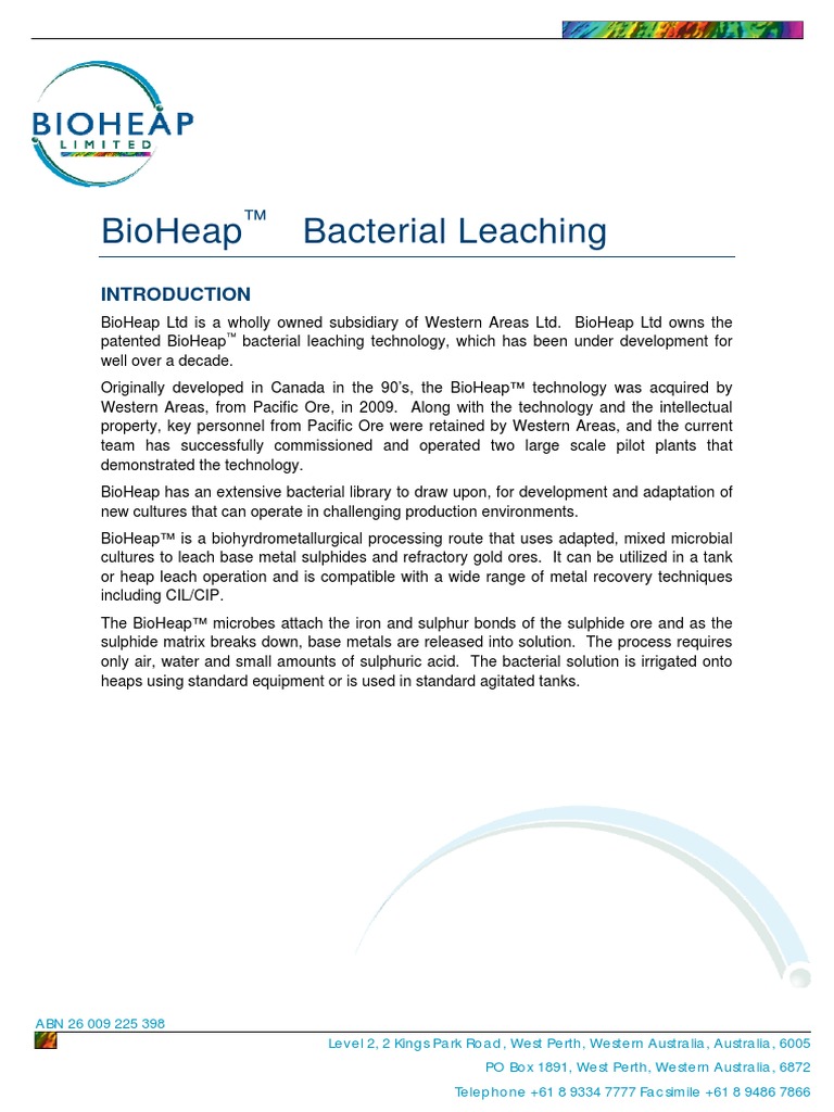 What Is Bacterial Leaching? : Bacterial leaching – AOJP