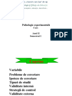 Curs - Psihologie Experimentala