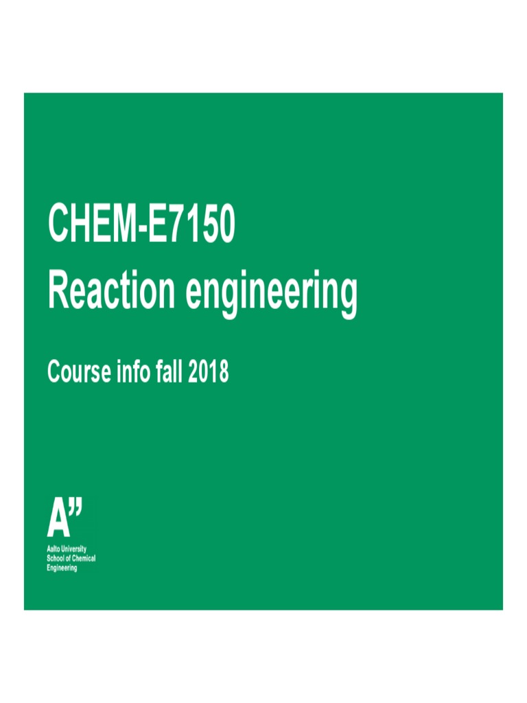 Mastering Reaction Engineering An InDepth Course on Heterogeneous