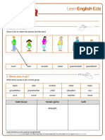 Worksheets Family PDF