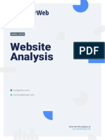 Website Analysis & Insights - April 2020