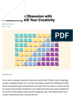 Don't Let Your Obsession With Productivity Kill Your Creativity PDF