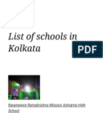 List of Schools in Kolkata - Wikipedia PDF
