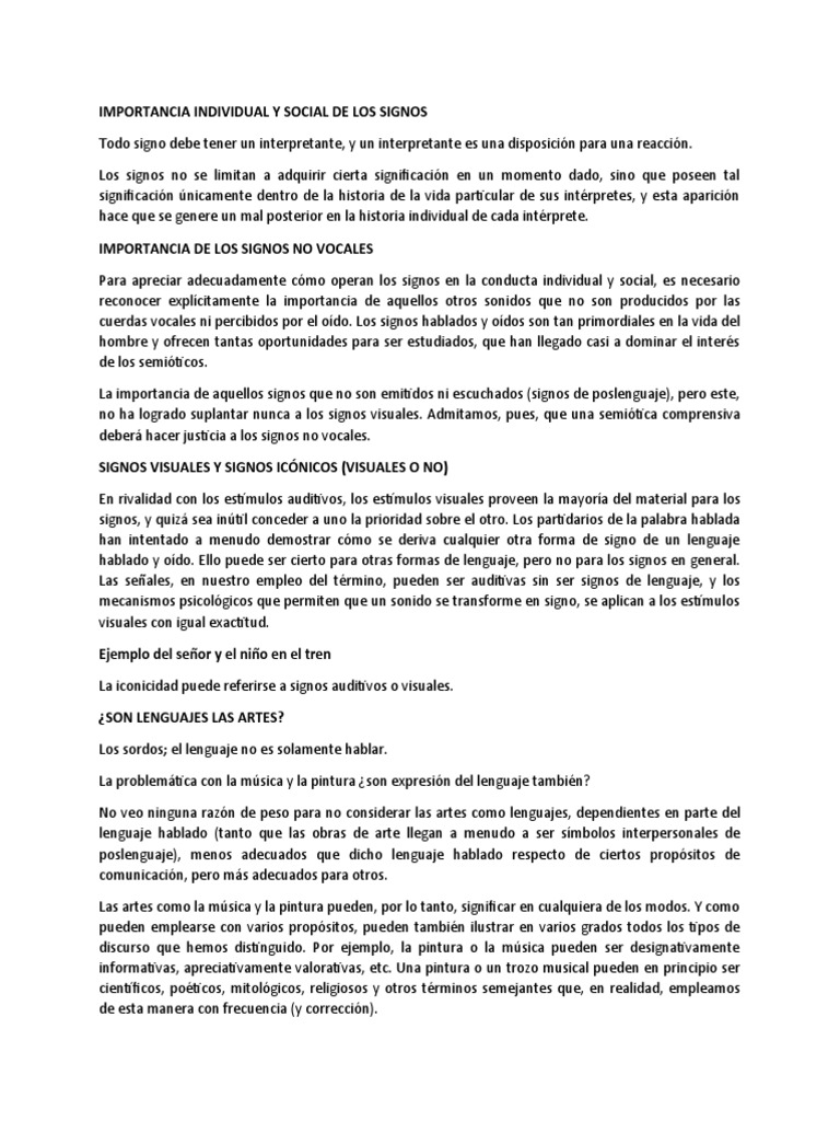 Importancia de los Signos Visuales | PDF | Pinturas | Vida