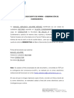 Formato de Descuento de Nomina - Gobernación de Cundinamarca