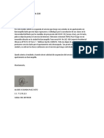 Carta Solicitud de Suspension Del Servcio TRIPLE PLAY TIGO UNE 20 Marzo 2020