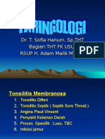 FARINGOLOGI, TONSILITIS dr.Alfian Taher Sp.THT-KL.ppt