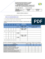 TRABAJO Matematico Cuarto Wilinton.