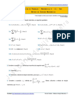 Ficha de Trabalho - Método de Indução Matemática PDF