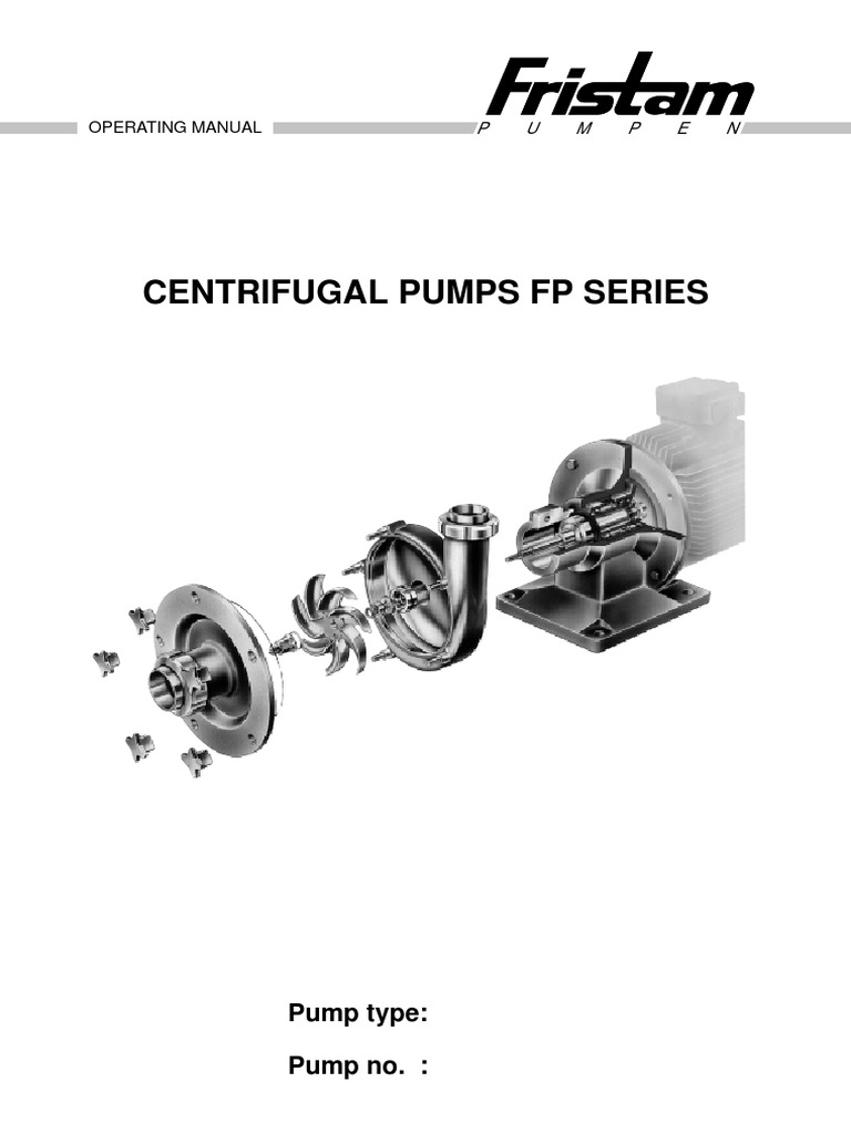 Fristam FP Manual Bearing (Mechanical) Pump