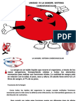 Unidad IV La Sangre - Sistema Cardiovascular