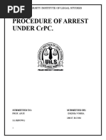 CRPC - Procedure of Arrest