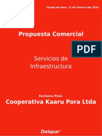 Presupuesto Servicios de Infraestructura Cooperativa Kaaru Pora Ltda