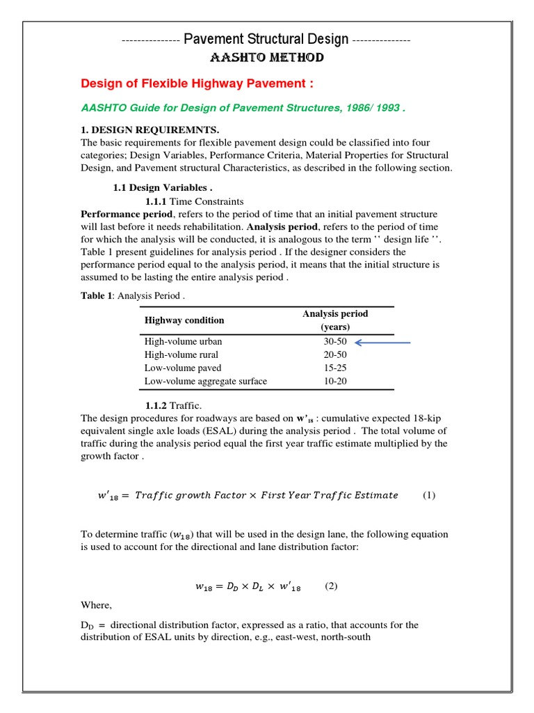AASHTO Flexible Pavement Design Guide | PDF | Road Surface | Traffic