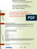 Singularity Functions To Determine Shear and Bending in A Beam