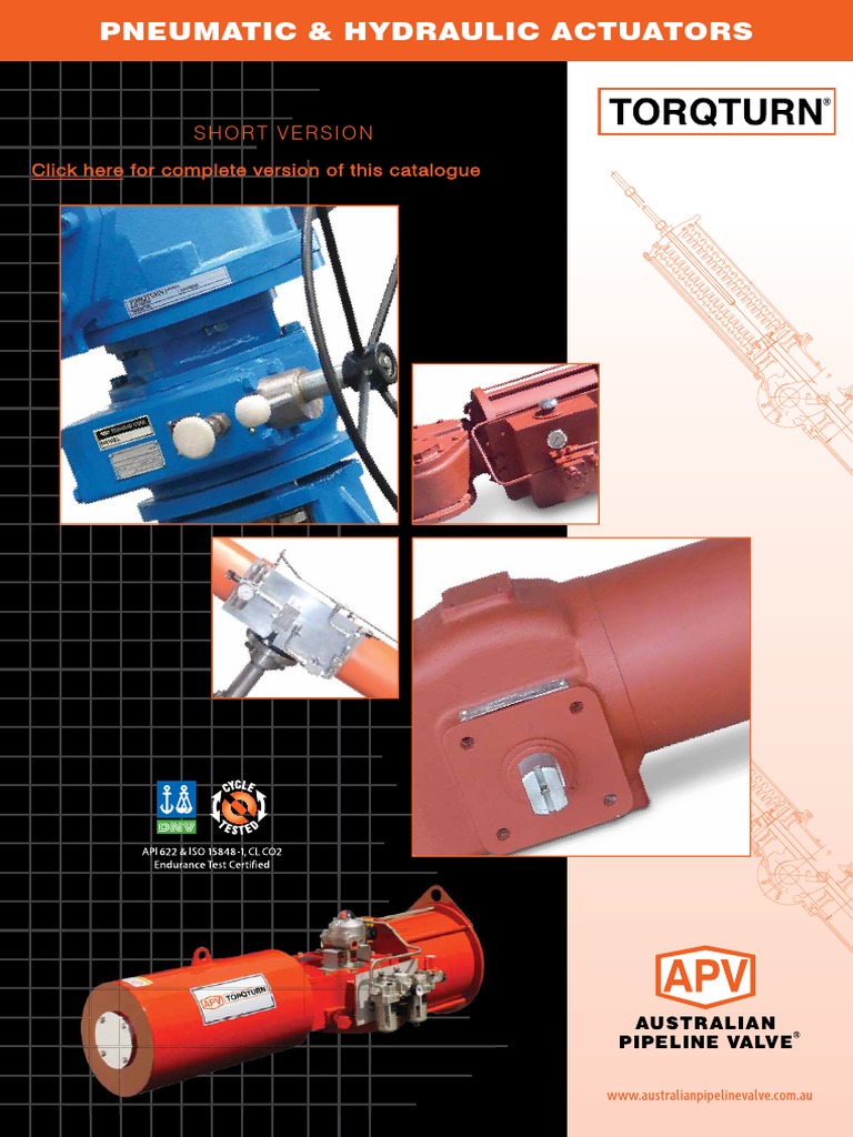 Actuator Pneumatic Quarter Turn Scotch Yoke Rotork PDF PDF Screw