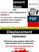 Displacement Reactions