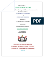 Selection of Pumps PDF