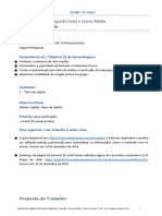 Plano de Aula Gramática Tipos de Sujeito