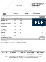 Liver and kidney function test report