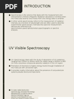 UV Visible Spectros