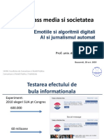 Mass Media Si Societatea AI Si Jurnalismul Automat 2019