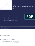 Caso General - Cuadratura de Gauss